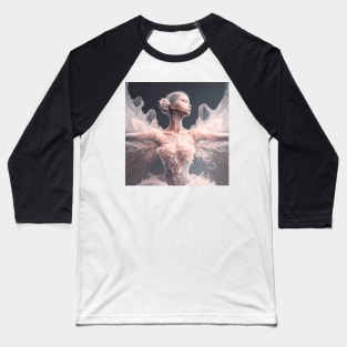 Portrait in Pastel Colors of A Fractal Ballerina Baseball T-Shirt